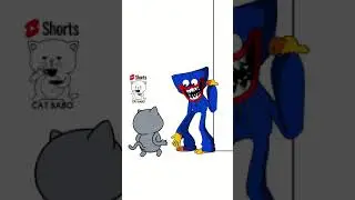 Look A Fairy  | Cat Babo and Huggy Wuggy version (Animation Meme) #shorts