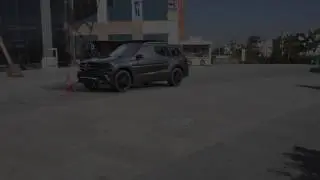 3d realistic car scene with breakdowns..
