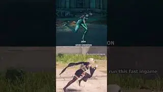 Sprinting Animation Stellar Blade and Nier Automata compare #shorts #stellarblade