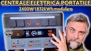 Power station ad espansione MODULARE con UPS da 2400W e 1872Wh. Oscal power max 2400.