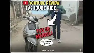 TVS IQUBE. Best in segment EV SCOOTY. Honest ride review. specs of the bike see the description