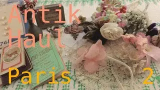 Was ich auf dem Flohmarkt in Paris gefunden habe! Stoffblumen, Miniaturen, Stoff - Puppenhaus Haul!