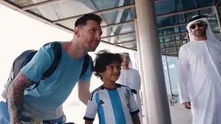 Messi arrival at Abudhabi for fifa worldcup|messi arrival at qatar|messi argentina news#messi
