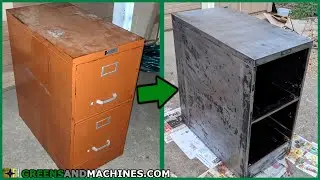 Remodeling a Filing Cabinet | Removing the Paint
