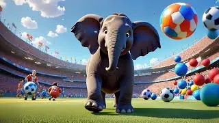 The Elephant Who Played Soccer 🐘⚽ | Kids Storytime Video | Fun Active Learning Adventure Children