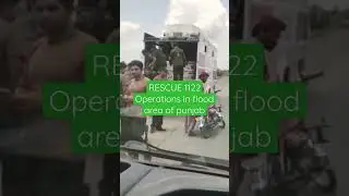 Punjab Flood area me RESCUE 1122 Operation| #rescue #1122 #southpunjab #shorts