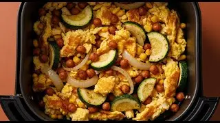 Oil-Free Air Fryer Scrambled Eggs | Healthy & Easy, High-Protein Air Fryer Breakfast Recipe 🔥
