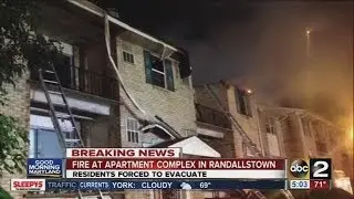 Fire damages Randallstown apartment building