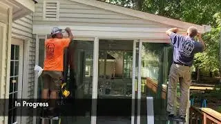 Sunroom Conversion Before & After in Yorktown, VA