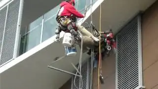 Anchor Points Sydney - Installing anchors in an overhang via rope access