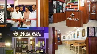 The grand inauguration of Nida Cafe, opposite Bhandari Function Hall, Gulbarga.