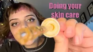 ASMR-Doing your skin care in 10min, Lofi