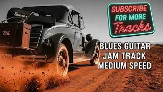 Blues backing Track at Medium Speed all Guitar Skills