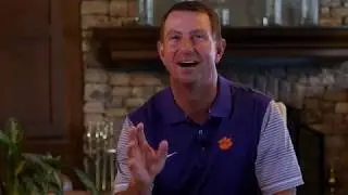 2019 CFAPBC Dabo Swinney interview on favorite Avenger, hidden talent, bucket list items