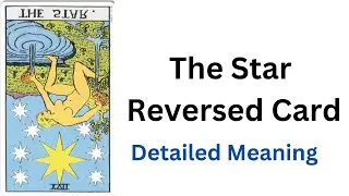 The Star Reversed Card Meaning || Learn Tarot Card Meaning ||