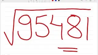 &radic;95481 | Square root of 95481 | How to Find Square Root by Long Division | Easy Maths Trick