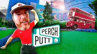 Mini Golf & Food Trucks On A Rooftop In Tysons At Perch Putt