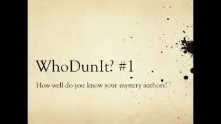 WhoDunIt 1