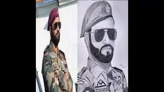 Pencil sketch of Vicky kaushal from the movie URI-The Surgical Strike
