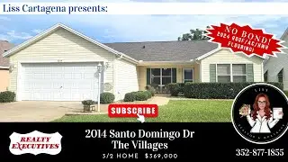 Awesome deal in The Villages! No Bond! 3 bedroom home with semi-private patio!