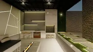 Backyard Designed Style 2, 3D modeling and rendering @rendering3D