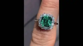 Customized eng1050 with Asscher cut Emerald from 7/26/17
