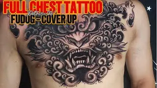 FULL CHEST TATTOO - FUDOG - COVER UP | JMT TV #art #artist #arts #artsandcraft #tattoo
