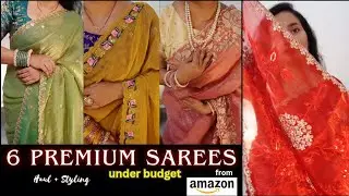 Amazon  FESTIVE SAREE Haul | Styling Ideas with Different Blouses | Archana Ranjan 