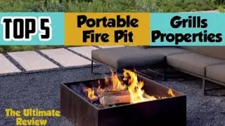 ✅Top 5 Best  Portable Fire Pit Grills Properties On Amazon 2022