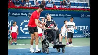 Djokovic explains his love for tennis with future stars