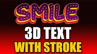 3D TEXT WITH STROKE USING PHOTOSHOP | MADZY21