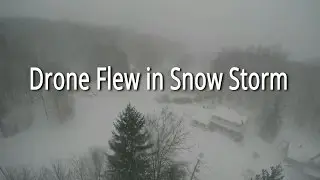 Splash Drone in Snow Storm | Battery worked well in Cold Weather