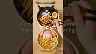 Kuromi & My Melody Food 🩷💜🖤 #sanrio #kuromi #mymelody #kawaii #cute