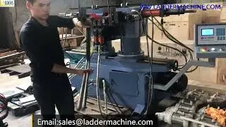 Ladder making machine,household ladder front rail bending machine,bend two pieces at the once time