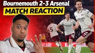 Bournemouth 2-3 Arsenal Match Reaction | VGames