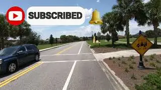 Golf Cart Ride in The Villages Florida / Brownwood to Lake Sumter