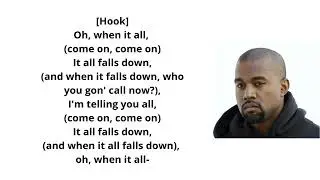 Kanye West-Feat. Syleena Johnson-All Falls Down-[Lyrics Video Explicit]