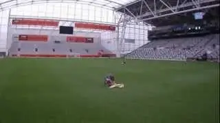 Flying a Hexcopter in the Forsyth Barr Stadium