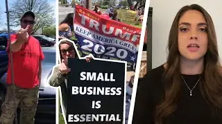 FAKE NEWS IS NOT ESSENTIAL! Anti-Lockdown Protesters CALL OUT Reporter