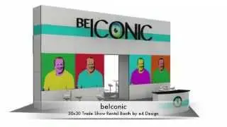 beIconic - 30x30 Trade Show Rental Booth