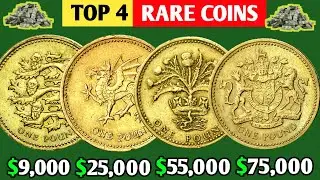 Top 4 Ultra Rare One Pound Coins Worth Over &pound;100,000! | UK &pound;1 Coin You Must Look For!