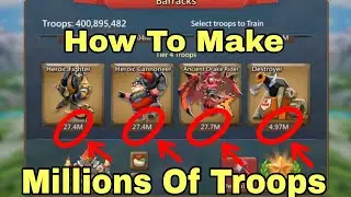 How To Make Millions Of Troops 💕 - Lords Mobile Unlimited T-5 Troops 2025