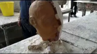 How to create a plaster mould of a head.