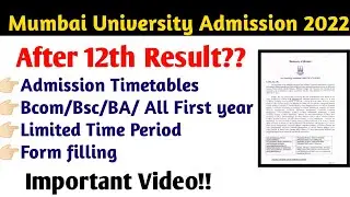 🔴 Mumbai University admission started  for first year bcom b.sv na #mumbaiuniversity #admission2022