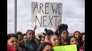 Gun control protest march and walkout at Detroit's Cass Technical High School, March 14, 2018