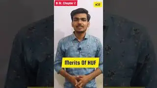 Merits Of HUF | Class 11 Business Studies Chapter 2 | #shorts #youtubeshorts