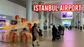 Istanbul Airport Walkthrough January 2026 | Turkish Airlines Flight Experience - Lady Walks