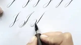 Modern calligraphy letter 