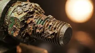 Extreme Rust Removal on a Severely Corroded Bolt | Metal Restoration Process
