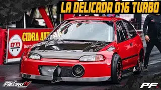 La Delicada D16 Turbo en los 8 segundos al 1/4 milla de Salinas Speedway - PalfiebruTV